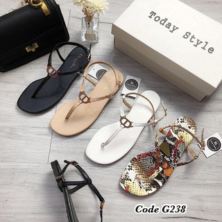 Sandal bệt nữ basic da mềm G238