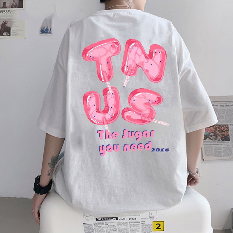 Áo Thun Nam Nư Tay Lỡ The Sugas Tee Uniex Kiểu áo phông form rộng tay lỡ Ulzzang Nelly -BN Fashion - Thời Trang Unisex