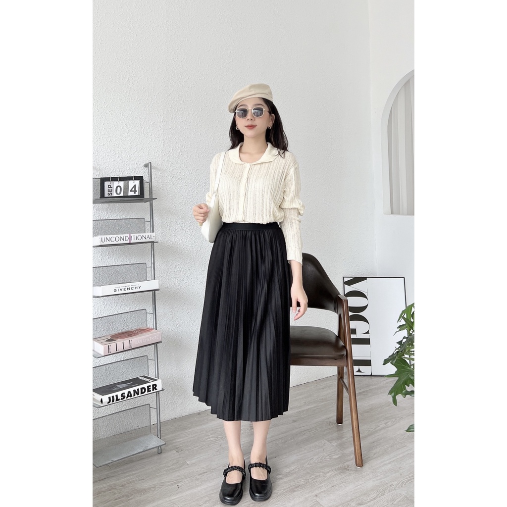 ÁO LEN SỢI THƯA CỔ SEN