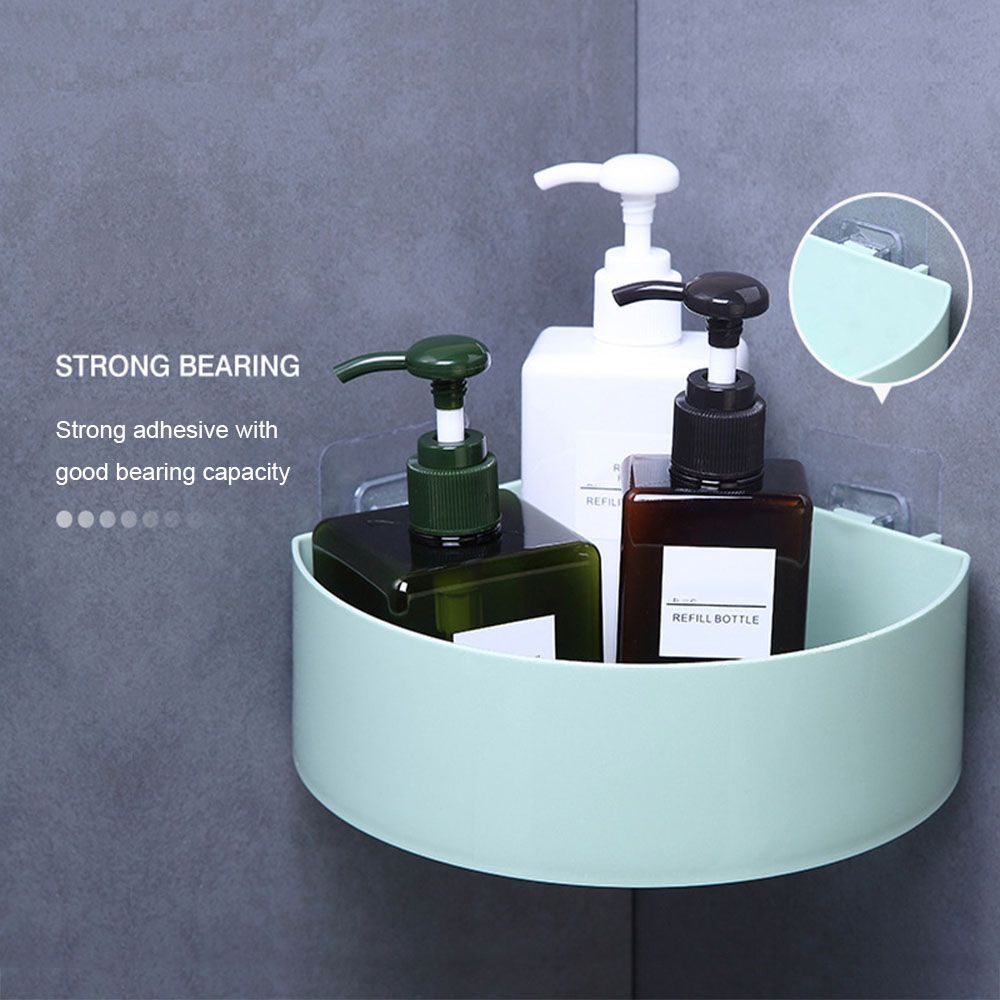 Kệ đựng đồ dùng gắn góc tường tiện dụng cho nhà tắm/ nhà bếp