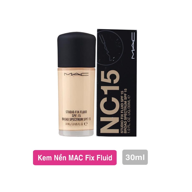 Kem nền Mac 30ml studio fix fluid SPF15 (hàng chính hãng công ty)