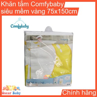 Khăn tắm trẻ em mềm mịn, thấm hút Comfy baby | Khăn tắm an toàn cho bé sơ sinh