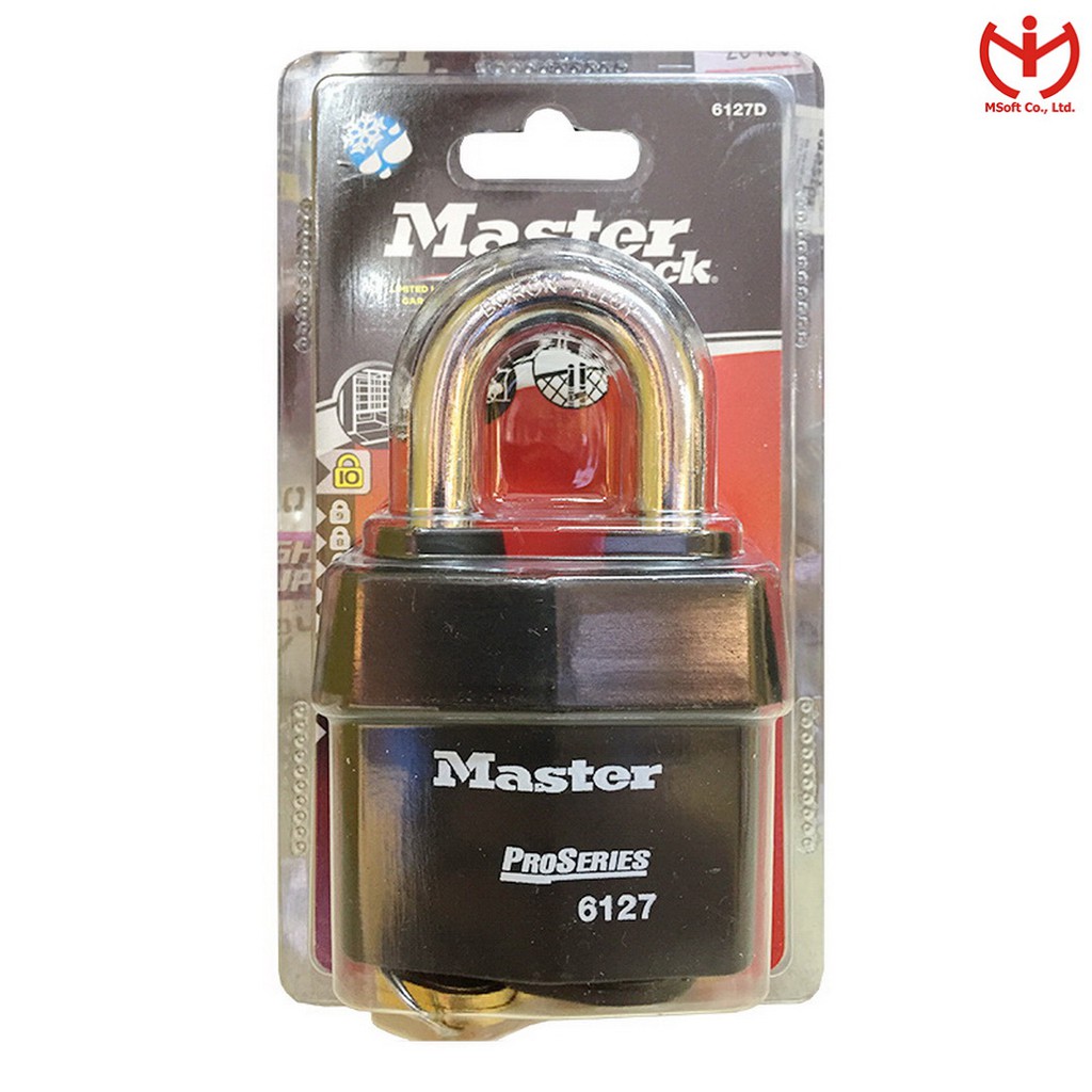 [Hỏa tốc HCM] Ổ khóa thép Master Lock 6127 D rộng 67mm dòng ProSeries - MSOFT