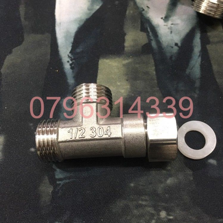 T cầu chia nước vòi xịt và bồn cầu, van chia nước inox 304