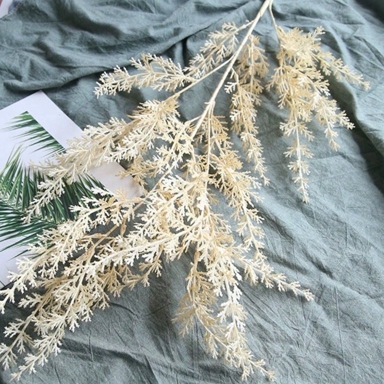 Cành điểm tuyết cao,cành điểm đuôi chồn trang trí cai 55cm