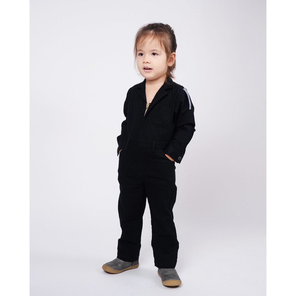 [Mã LT200 giảm 200K đơn 699K] Jumpsuit Yvette Libby N'guyen Paris, Trẻ em, Màu Đen