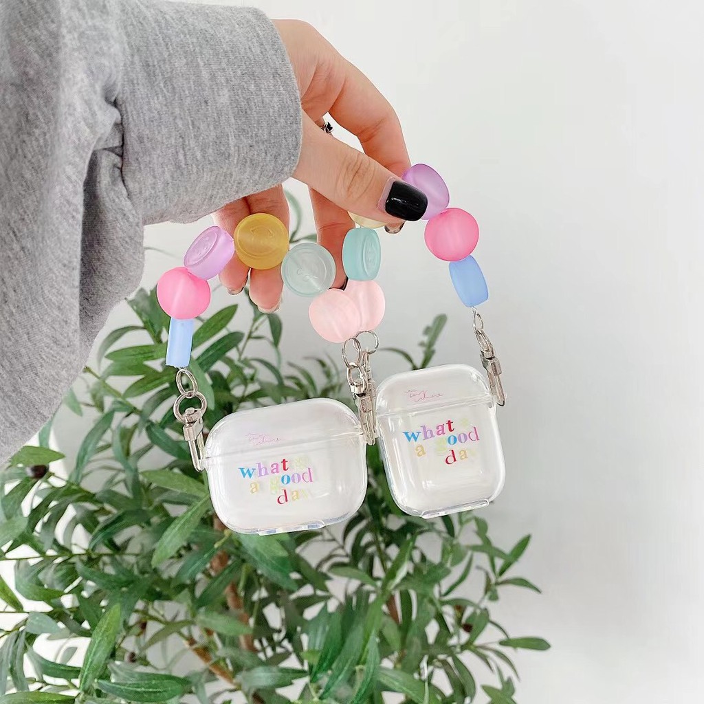 Vỏ Bảo Vệ Hộp Sạc Tai Nghe Airpods 1 / 2 / Pro In Chữ Tiếng Anh Kiểu Nhật Hàn Đơn Giản | BigBuy360 - bigbuy360.vn