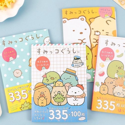 Sổ gồm 16 tờ 335 miếng dán hoạt hình MOLANG dễ thương