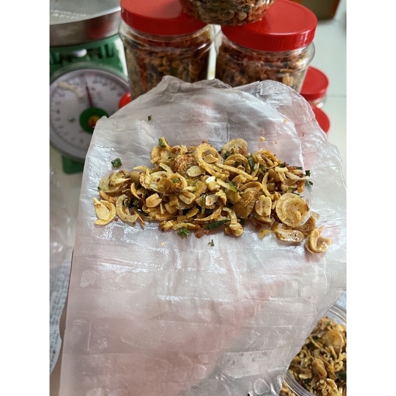 Hủ 100gr muối hành phi đậu phộng và muối tôm hành phi thơm ngon chính gốc Tây Ninh!
