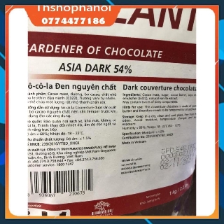 Socola hạt Nút Đen 54% puratos gói 1kg
