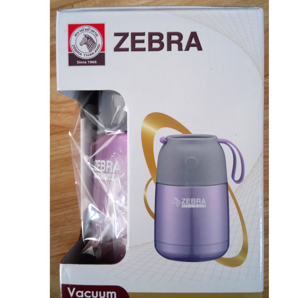 Bình ủ cháo giữ nhiệt cao cấp zebra 450ML