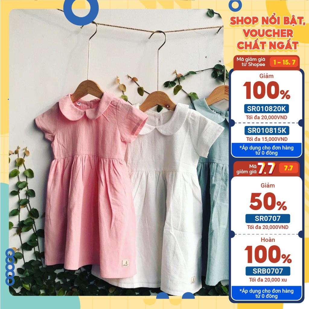 ĐẦM CỔ SEN TRẺ EM HÀNG THIẾT KẾ CỰC XINH CHO BÉ GÁI