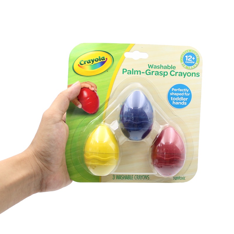 Vỉ 3 Sáp Màu Hình Trứng - Crayola 811450