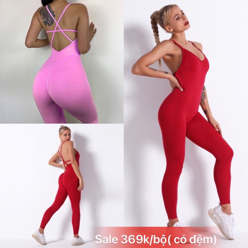 Bộ đồ liền thân yoga , gym