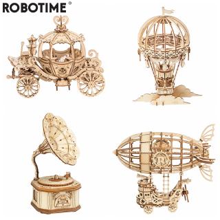 Đồ chơi lắp ráp gỗ 3D Robotime TG408 - Máy Hát Cổ Điển Gramophone