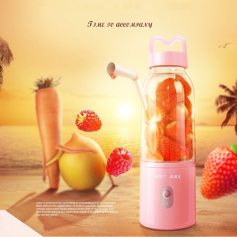 [CÓ SẴN- CHÍNH HÃNG LOẠI 1] Máy Xay Sinh Tố Đa Năng Cầm Tay Meet Juice - Xay cực nhanh 9s, cao cấp, an toàn