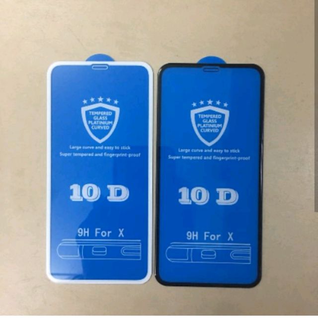Kính full màn 10D cho iphone x
