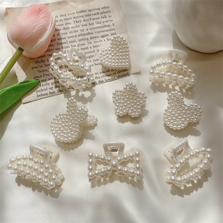 Kẹp Tóc Mini Đính Ngọc Trai Dễ Thương 4cm