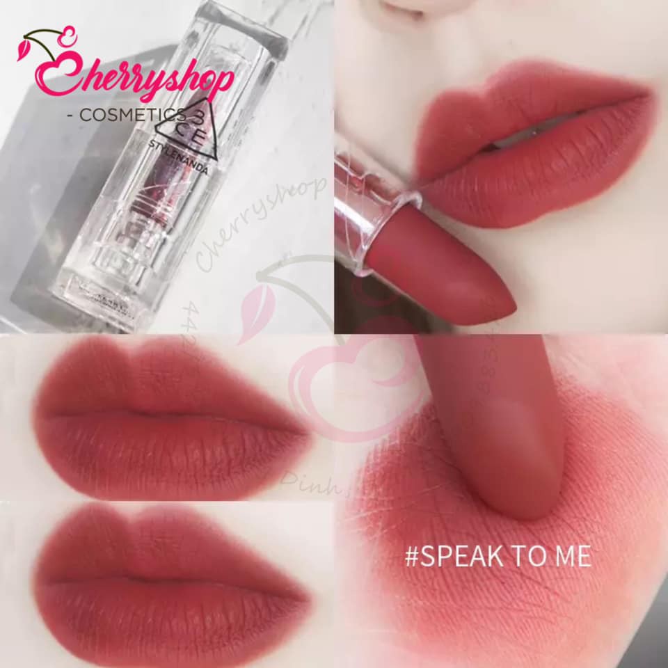 Son Lì 3CE Soft Matte Lipstick Clear Layer Edition