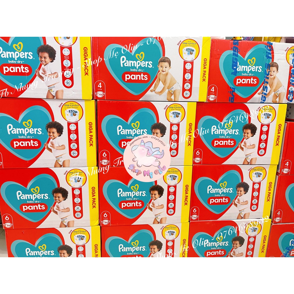 [NỘI ĐỊA PHÁP] Tã quần Pampers Baby Dry đủ size cho bé