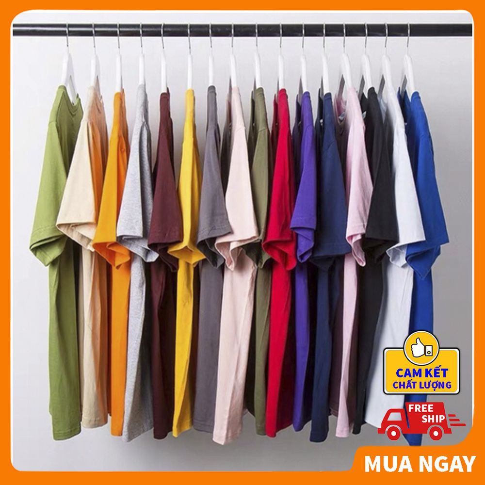 Áo thun nam nữ tay ngắn unisex form rộng trơn cổ tròn đẹp cao cấp KING SPORT Áo phông nam nữ rộng nhiều màu giá rẻ