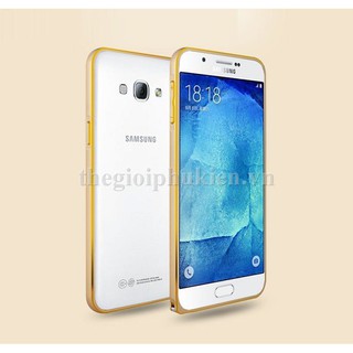 Ốp viền kim loại bo tròn SamSung Galaxy A8 mài cạnh dạng gài