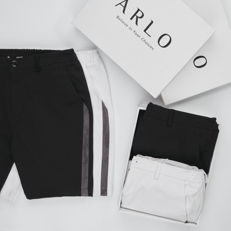 Quần Short Kaki EASTERN Lưng Thun Chất Liệu Kaki Cao Cấp Co Dãn Màu Đen - ARLO