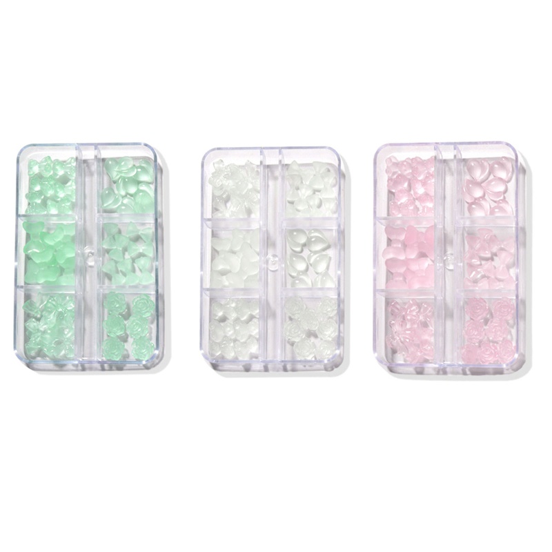 Set Đá Quý 3D Phát Quang Hình Chú Gấu Dùng Trang Trí Móng Tay Nghệ Thuật