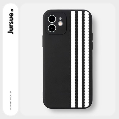 Ốp lưng JURSUE mềm chống bẩn hình độc lạ đen Cho iPhone 17 16 15 14 13 12 11 Pro Max SE 2020 X XR XS ip 8 7 Plus Y2221