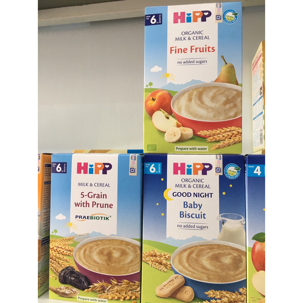 Bột Sữa Dinh Dưỡng HIPP Bổ Sung Praebiotik Ngũ Cốc Tổng Hợp, Mận Tây 250G
