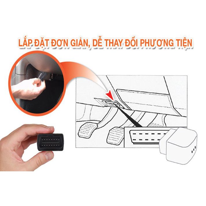 Định vị không dây OBD giám sát lộ trình dễ dàng