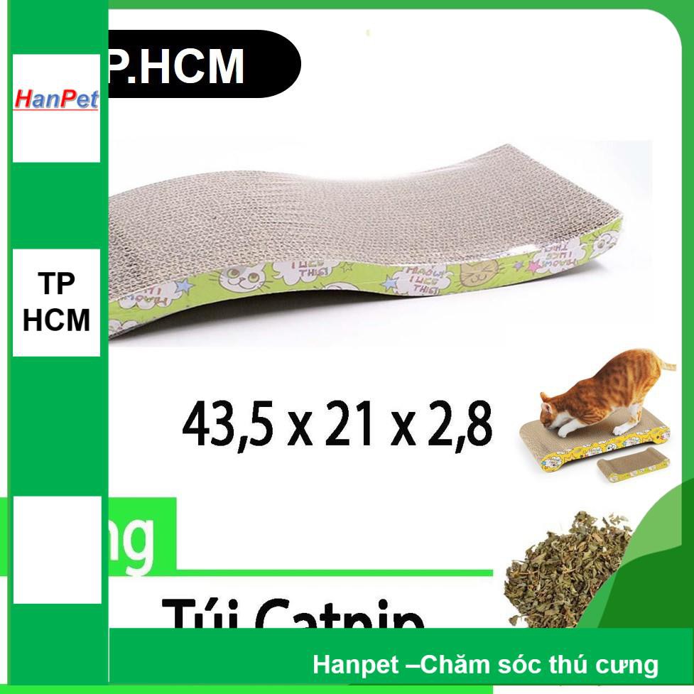 HCM- Bàn cào móng mèo hình gợn sóng Bàn cào móng cong cho mèo