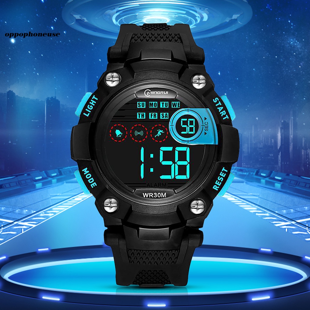 Đồng hồ đeo tay điện tử có đèn LED phát sáng thời trang dành cho trẻ em