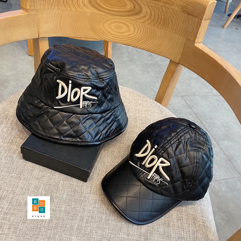 Mũ bucket da trần trám  logo thêu hàng quảng châu cao cấp cực sang trọng