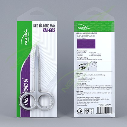 Kéo tỉa chân mày Kềm Nghĩa giá sỉ KM-603 Kềm Nghĩa giá tốt Kềm Nghĩa chính hãng