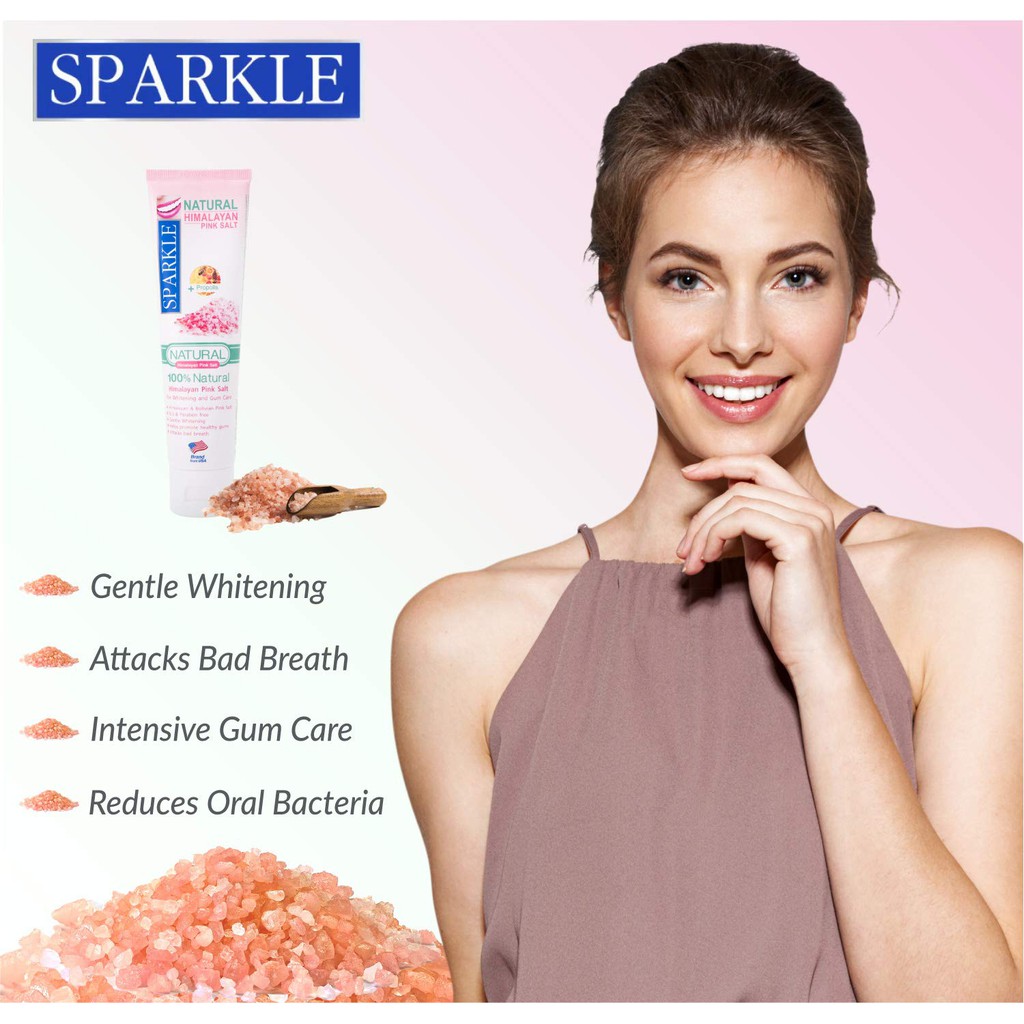 Kem Đánh Răng Bảo Vệ Nướu Sparkle Muối Hồng Thái Lan 100g