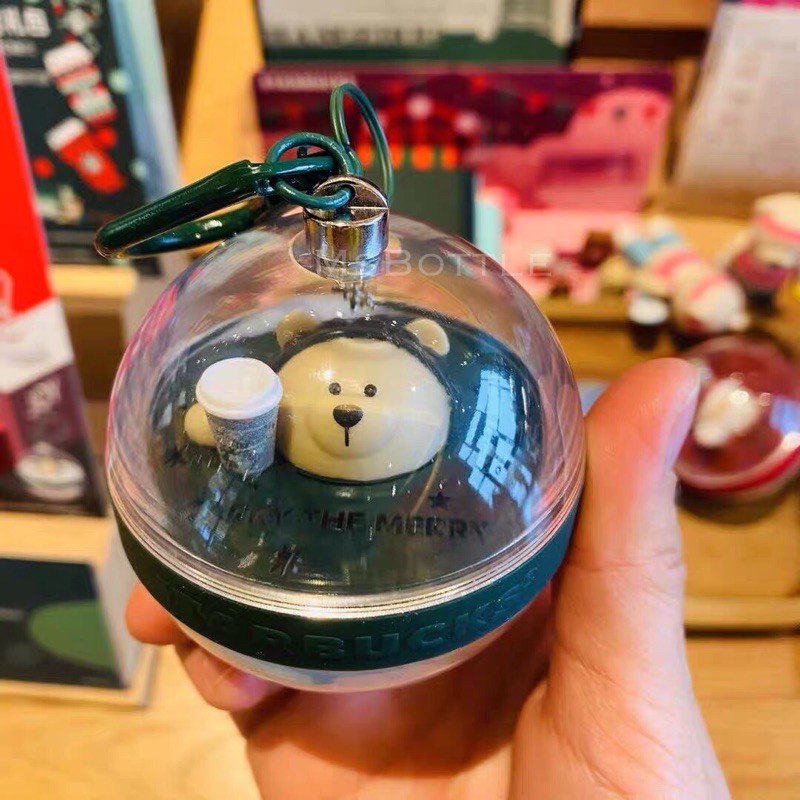 MÓC KHOÁ QUẢ CẦU STARBUCKS + CARD