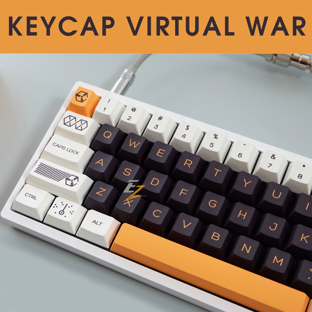 [Mã SKAMSALE03 giảm 10% đơn 200k] Keycap cho bàn phím Virtual War Cherry Profile Thick PBT 141 Phím | EZPC