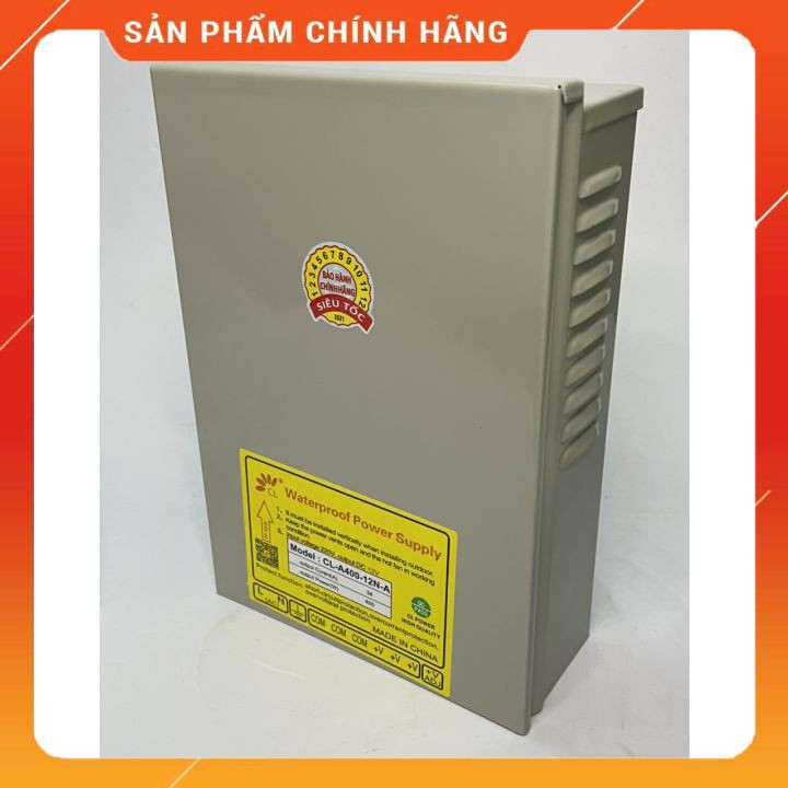Nguồn 12V 34A Ngoài Trời HÀNG CÔNG TY LOẠI 1 - Nguồn Đèn LED 12v 34A ( 400W ) Vò Sắt CHÍNH HÃNG CL Loại 1