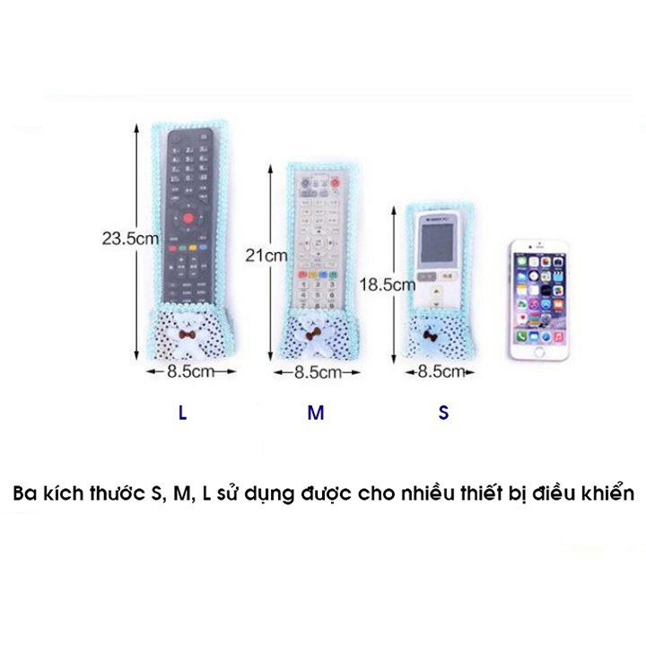 Túi đựng điều khiển tivi, vỏ bọc remote điều hòa chống bụi 2567