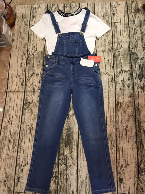 Yếm jean dư rách xước dư xịn - có Bigsize