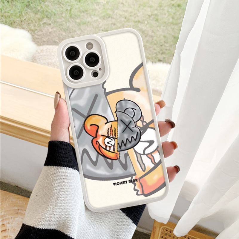 Ốp lưng iphone cạnh vuông lỗ camera violent bear 6splus/7/7plus/8/8plus/x/xr/xs/11/12/13/pro/max/plus/promax-Awifi U2-10