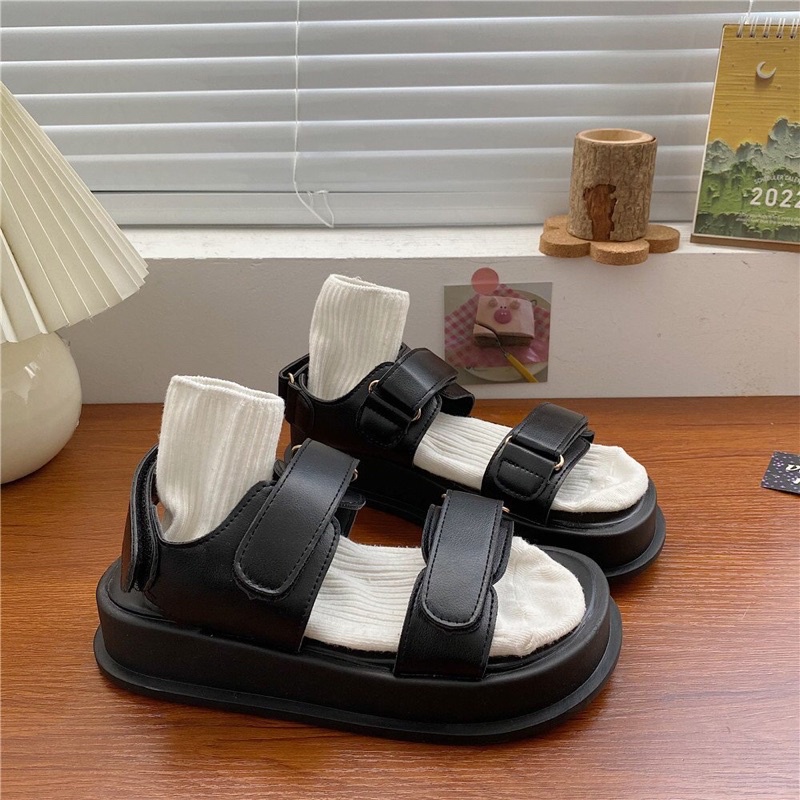 Dép Sandal Ulzzang LOẠI 1 - Giày đi học nữ hai quai bảng vừa chuẩn hàng quảng châu- Q22