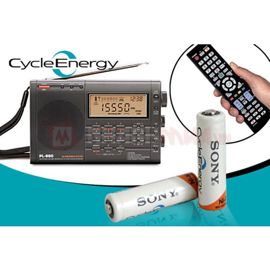 Vĩ 2 Pin sạc AAA Sony Cycle Energy 4300mAh