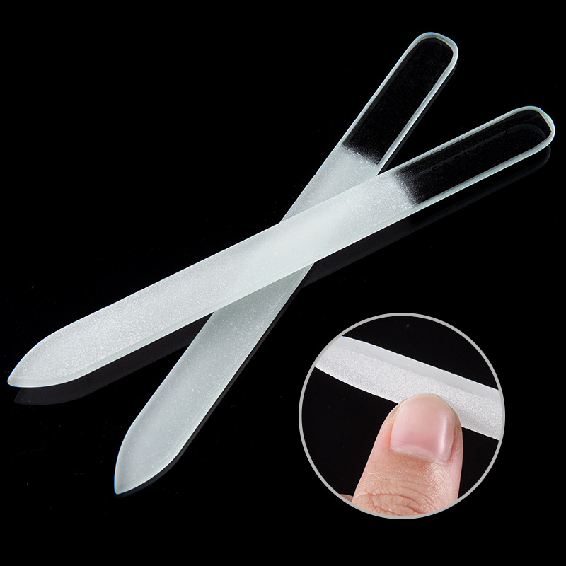 【1pcs】Crystal Glass Films Nail Polish Polish Nail Files Manicure Manicure Women Men Nail Polish Clear Nail Cushion Nail Polish Makeup