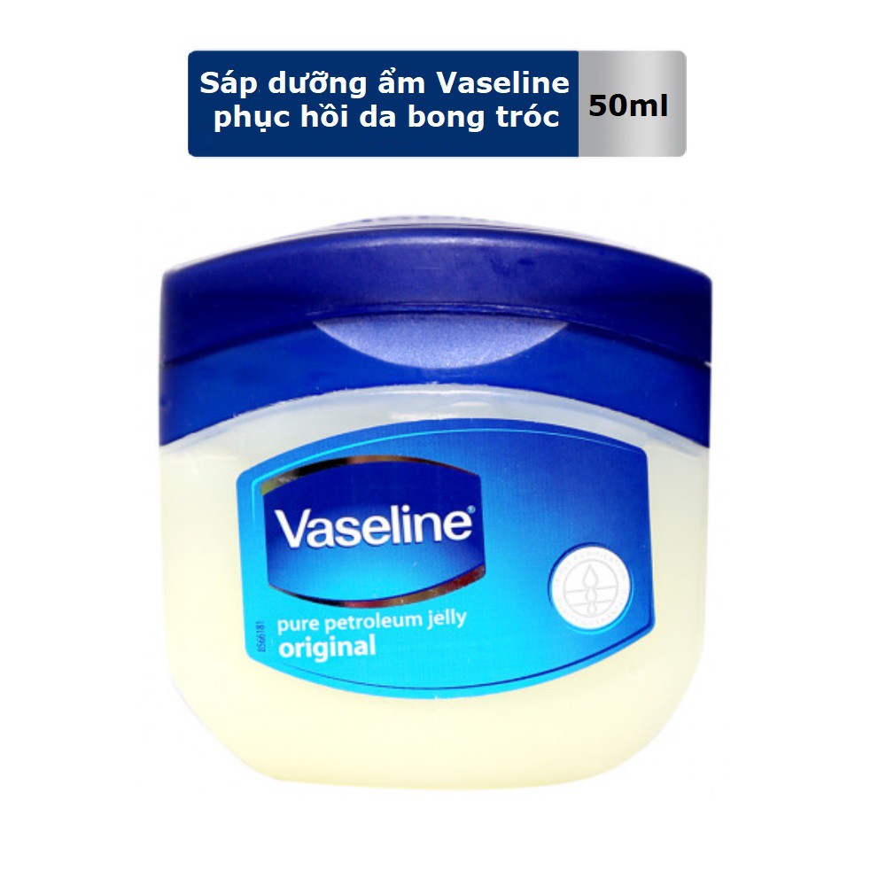 Sáp dưỡng ẩm Vaseline Petroleum Jelly phục hồi da bong tróc 50ML