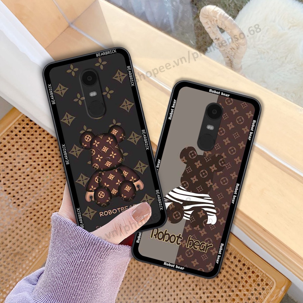 Ốp lưng điện thoại Xiaomi Redmi Note 4/ Note 4x / Redmi 5 Plus in hình gấu bear, kaws, doremon thời trang, ốp lưng cao c