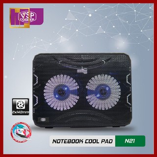 Đế Tản Nhiệt Laptop Máy Tính VSP COOLER N21 - Quạt Fan Tản Nhiệt Laptop Máy Tính