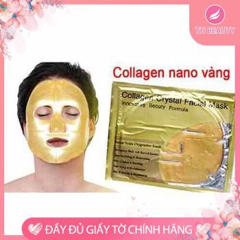 <THẬT 100%> Mặt nạ Nano collagen Vàng dưỡng da (Mask to nguyên mặt)