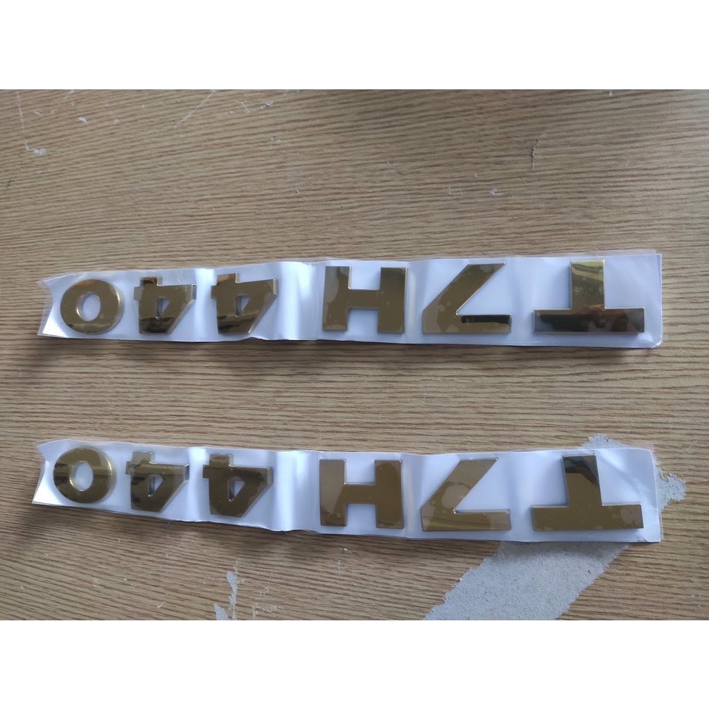 Chữ Sitrak bạc, vàng, Chữ T7H 440 bạc vàng, giá trên là từng chữ mua cả bộ chọn thêm